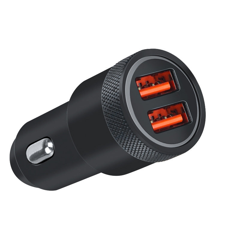 Aluminum Alloy Cigarette Lighter Applicable Car Charger, Black QCPD, Black Double QC, Gray QCPD