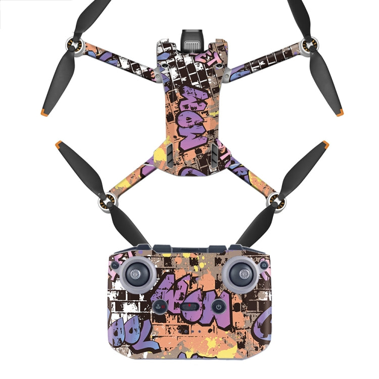 Flat Style Waterproof Anti-Scratch Sticker For DJI Mini 3 Pro, RC-N1 Ordinary Version