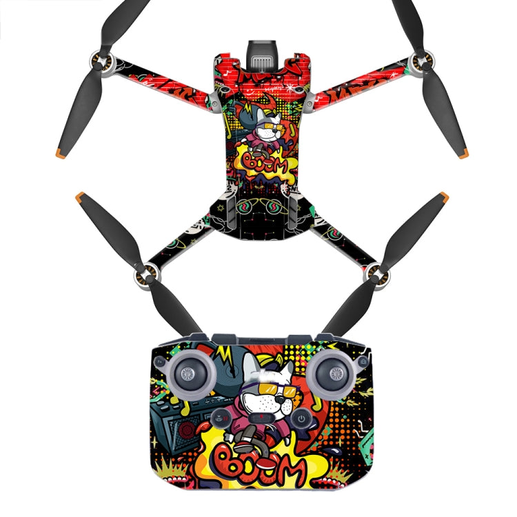 Flat Style Waterproof Anti-Scratch Sticker For DJI Mini 3 Pro, RC-N1 Ordinary Version