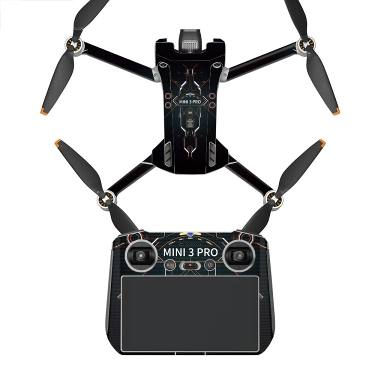 Flat Style Waterproof Anti-Scratch Sticker For DJI Mini 3 Pro, RC With Screen Version