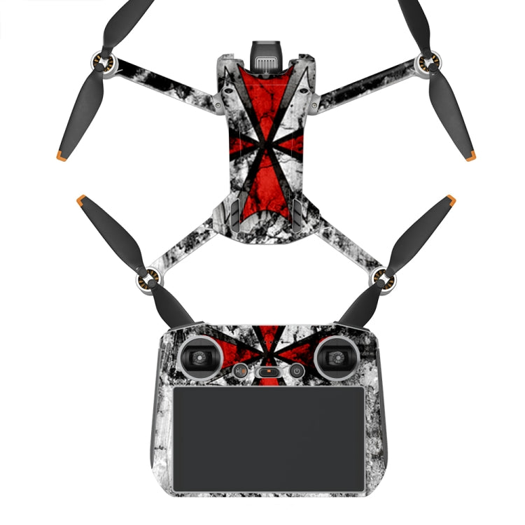 Flat Style Waterproof Anti-Scratch Sticker For DJI Mini 3 Pro, RC With Screen Version