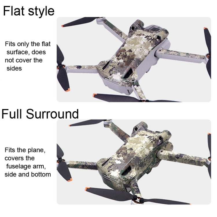 Flat Style Waterproof Anti-Scratch Sticker For DJI Mini 3 Pro, RC With Screen Version
