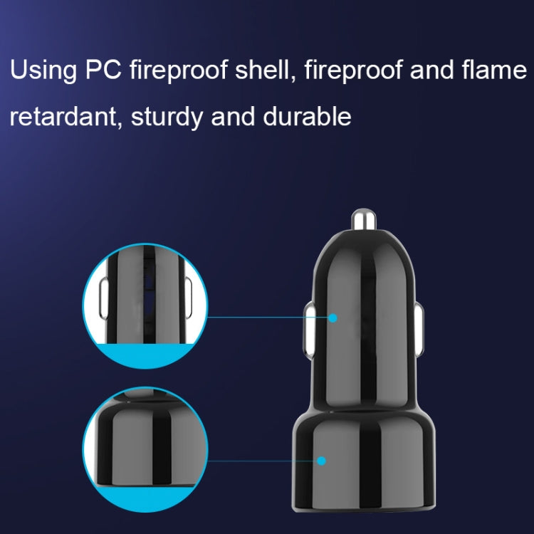 IBD321-Q3 Universal Fireproof Mobile Phone Car Charger, QC3.0 18W, QC3.0+2.4A, 2.4A+12W, 3.1A+15W, 4.8A+24W, PD 20W