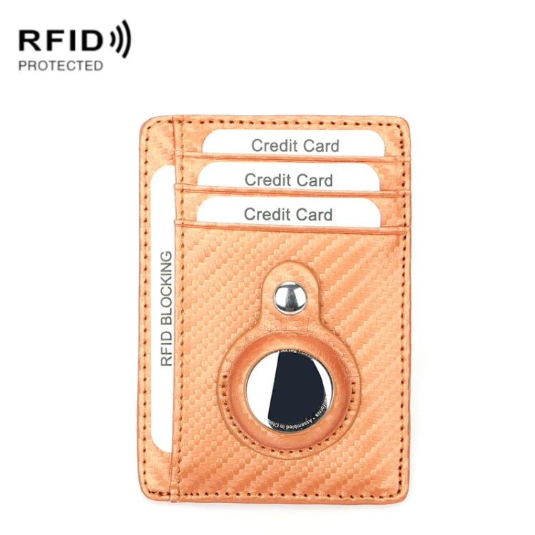 TQ-319 Anti-Theft Anti-Lost Tracker Leather Card Holder For AirTag, Style:, Carbon Fiber (Black), Carbon Fiber (Brown), Flat Pattern (Black), Flat Pattern (Brown), Leather Flat Pattern (Black)