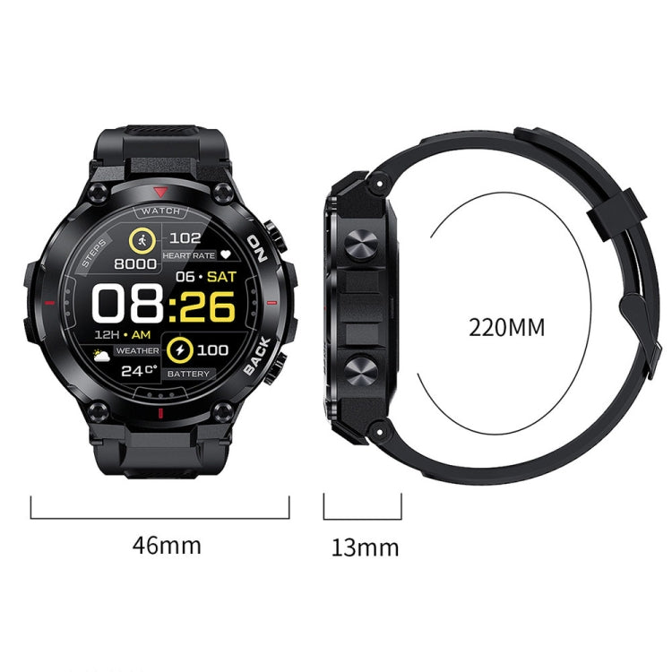 K37 1.32 Inch Heart Rate Monitoring Smart Watch With GPS Positioning Function