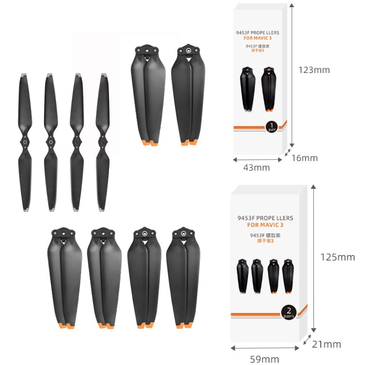Quick Release Blades, 1 Pair 9453F-1 (Silver), 1 Pair 9453F-1 (Orange), 2 Pairs 9453F-2 (Silver), 2 Pairs 9453F-2 (Orange)