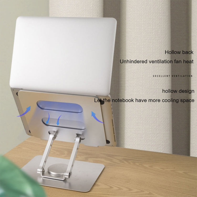 Multifunctional Desktop Foldable Rotating Laptop Cooling Bracket, Spec:, SP-086 (Silver), SP-086 (Gray), SP-88 (Silver), SP-88 (Gray)