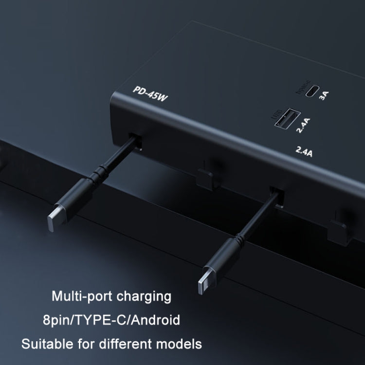 65W PD Dual Cable Retractable Fast Charging Car USB Charger, 13th-generation