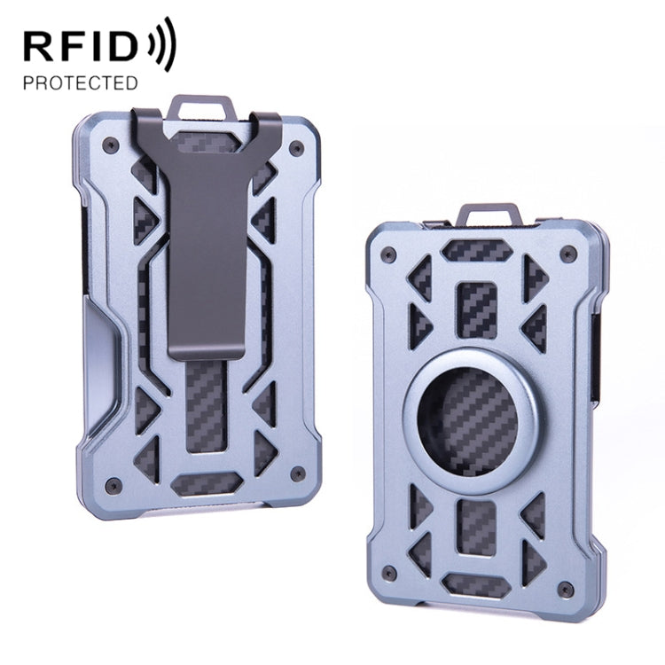 For AirTag Tracker Card Holder Metal Anti-Theft RFID Wallet, ak-4 A Gray, ak-4 B Black, ak-4 B Silver, ak-4 B Blue, ak-4 B Gray, ak-4 A Black, ak-4 A Blue, ak-4 A Silver