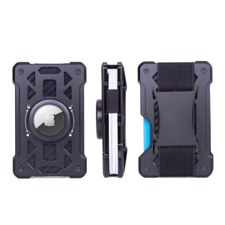 For AirTag Tracker Card Holder Metal Anti-Theft RFID Wallet, ak-4 A Gray, ak-4 B Black, ak-4 B Silver, ak-4 B Blue, ak-4 B Gray, ak-4 A Black, ak-4 A Blue, ak-4 A Silver
