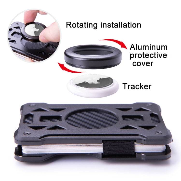 For AirTag Tracker Card Holder Metal Anti-Theft RFID Wallet, ak-4 A Gray, ak-4 B Black, ak-4 B Silver, ak-4 B Blue, ak-4 B Gray, ak-4 A Black, ak-4 A Blue, ak-4 A Silver