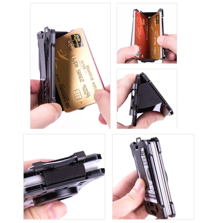 For AirTag Tracker Card Holder Metal Anti-Theft RFID Wallet, ak-4 A Gray, ak-4 B Black, ak-4 B Silver, ak-4 B Blue, ak-4 B Gray, ak-4 A Black, ak-4 A Blue, ak-4 A Silver