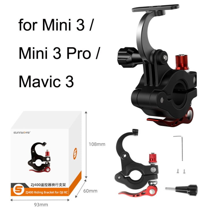 For DJI Mini 3 Pro / RC1 Sunnylife MM3-ZJ400 Remote Control Shooting Camera Bicycle Clip, Bicycle Clip For DJI RC1