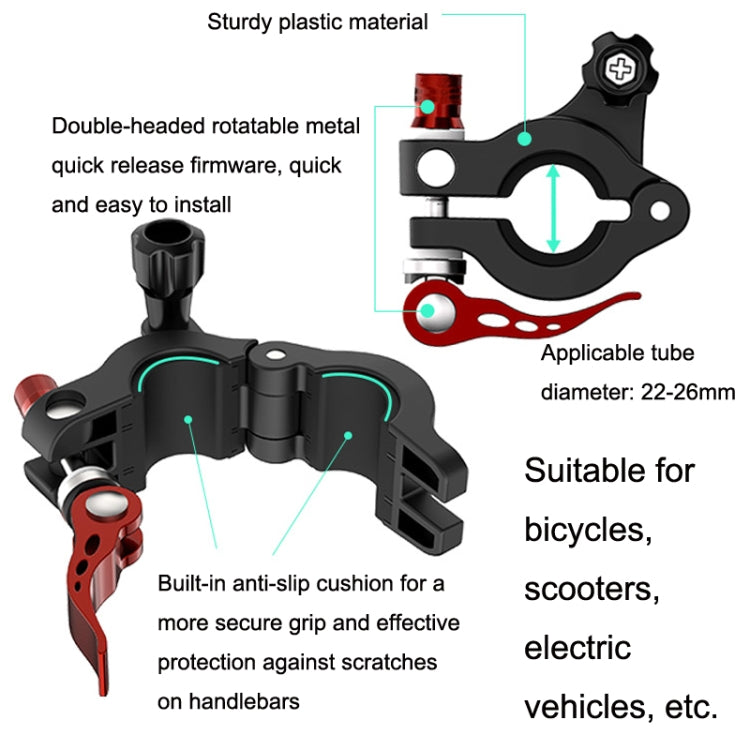 For DJI Mini 3 Pro / RC1 Sunnylife MM3-ZJ400 Remote Control Shooting Camera Bicycle Clip, Bicycle Clip For DJI RC1