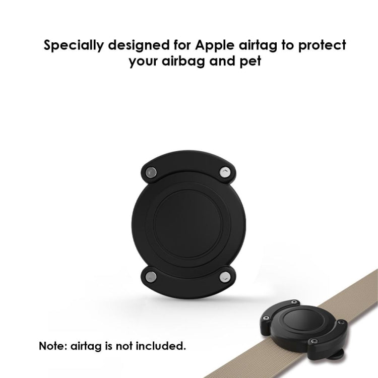 For AirTag Protective Case Anti-scratch Waterproof Cover, All Inclusive Black