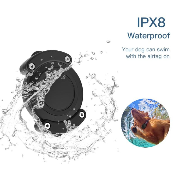 For AirTag Protective Case Anti-scratch Waterproof Cover, All Inclusive Black