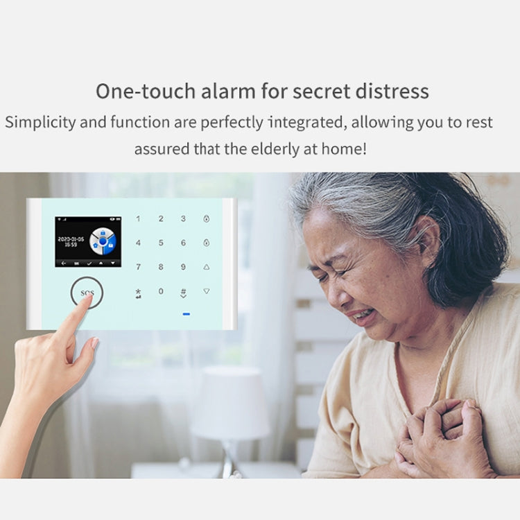 CS118 WIFI+GSM Tuya Smart Voice Alarm System Supports Amazon Alexa/ Google Assistant, Package 1, Package 2, Package 3, Package 4, Package 5