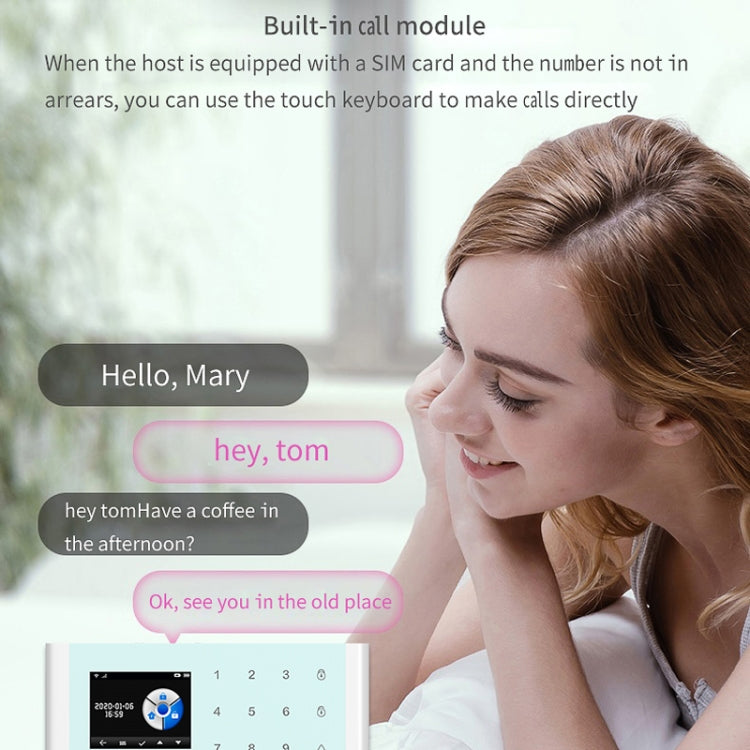 CS118 WIFI+GSM Tuya Smart Voice Alarm System Supports Amazon Alexa/ Google Assistant, Package 1, Package 2, Package 3, Package 4, Package 5