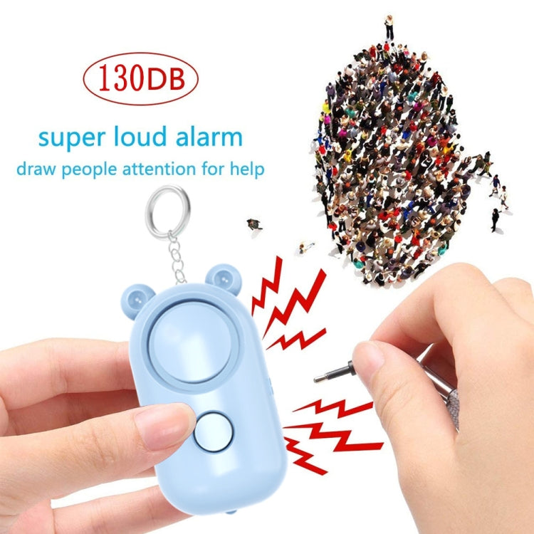 130dB LED Personal Alarm Pull Ring Outdoor Self-defense Products, Bear Style (Light Blue), Bear Style (Pink), Bear Style (Blue), Bear Style (Purple), Bear Style (Orange), Bear Style (Green)