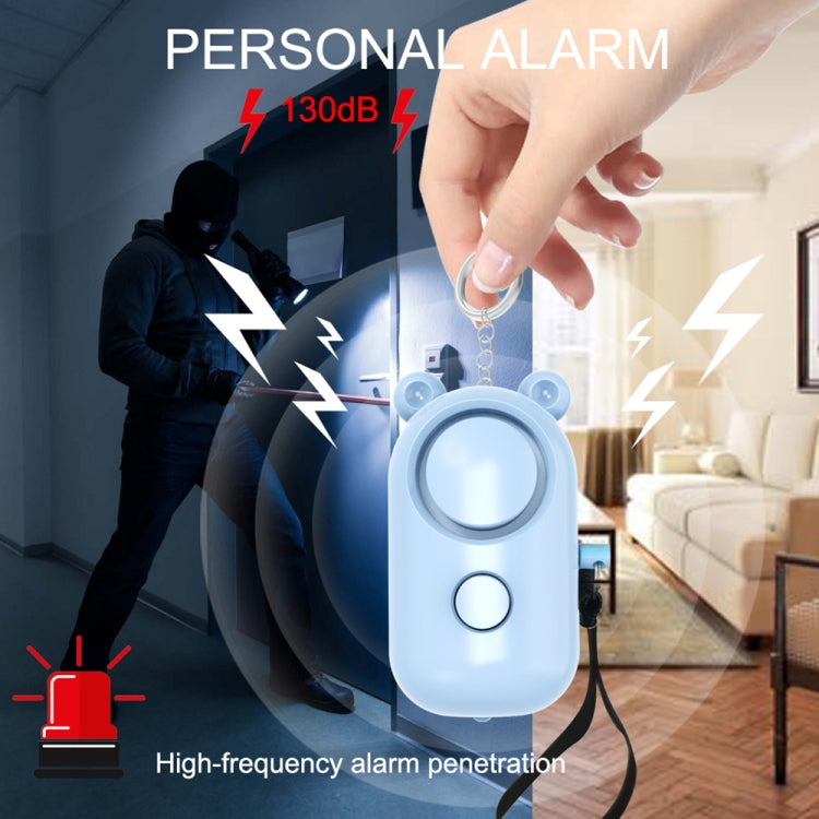 130dB LED Personal Alarm Pull Ring Outdoor Self-defense Products, Bear Style (Light Blue), Bear Style (Pink), Bear Style (Blue), Bear Style (Purple), Bear Style (Orange), Bear Style (Green)