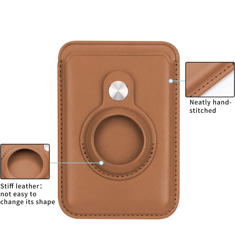 For Airtag Positioner Fiber Card Clip Anti-Theft Card Tracker Protection Cover, Magnetic
