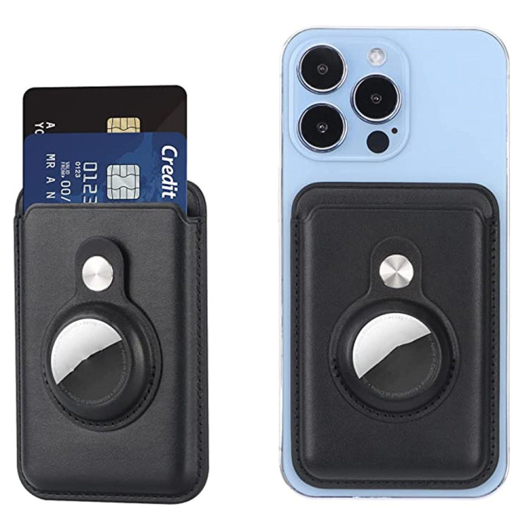 For Airtag Positioner Fiber Card Clip Anti-Theft Card Tracker Protection Cover, Magnetic