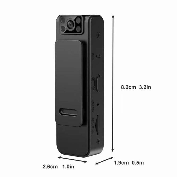 1080P Video Recorder 130 Degree Wide Angle Lens Camera With Back Clip Infrared Night Vision, L8, L8 WIFI Version, L8 With 32G Memory Card, L8 With 64G Memory Card, L8 Wifi Version With 32G Memory Card, L8 Wifi Version With 64G Memory Card