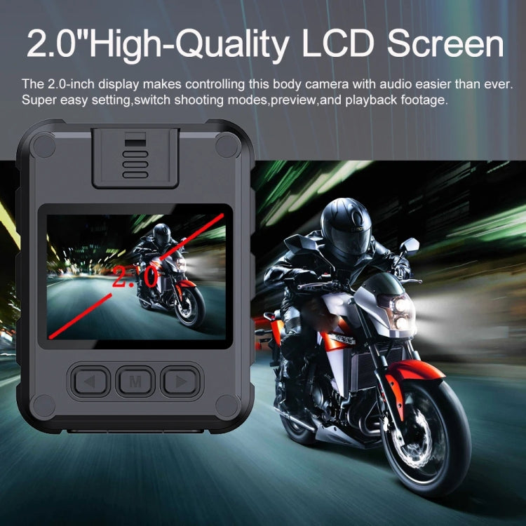 2.0 Inch IPS Screen Video Recorder With Back Clip IP65 Waterproof Mini Camcorders, L9 1080P, L9 2K WIFI Version