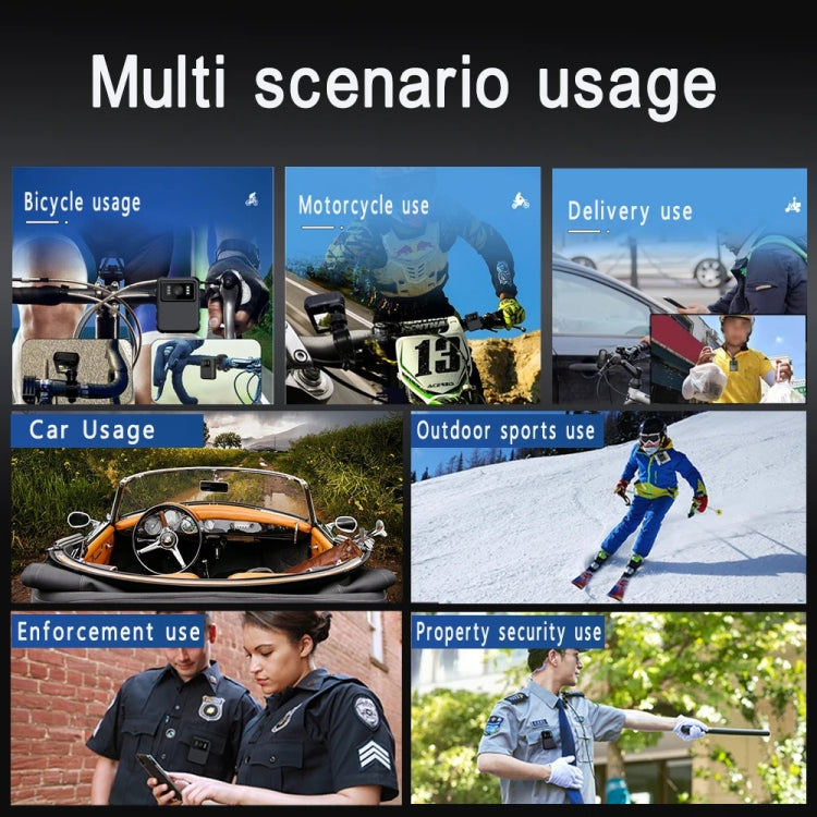 2.0 Inch IPS Screen Video Recorder With Back Clip IP65 Waterproof Mini Camcorders, L9 1080P, L9 2K WIFI Version