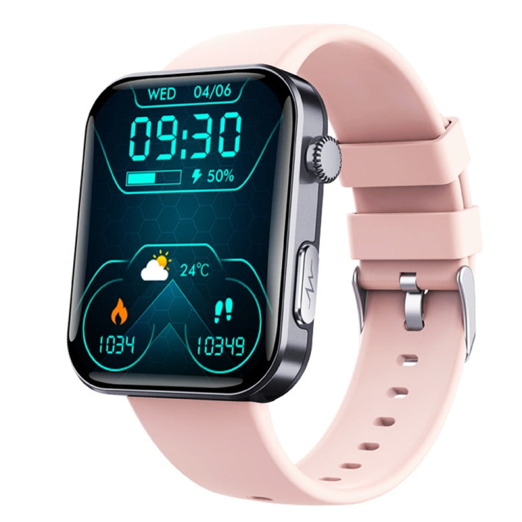 F300 2.1-Inch Screen Smart Watch Supports Bluetooth Calls/ECG/Blood Composition Analysis/50+ Sports Modes, Black Silicone, Black Pink Silicone, Black Gray Silicone, Black Milan, Black 3-Beads Steel, Black Leather, Black Brown Leather