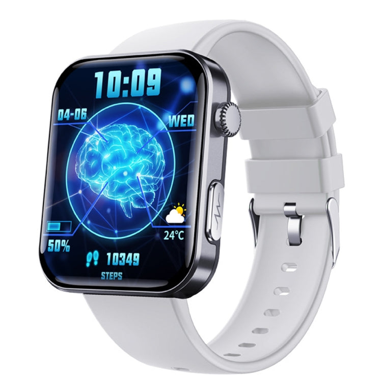 F300 2.1-Inch Screen Smart Watch Supports Bluetooth Calls/ECG/Blood Composition Analysis/50+ Sports Modes, Black Silicone, Black Pink Silicone, Black Gray Silicone, Black Milan, Black 3-Beads Steel, Black Leather, Black Brown Leather
