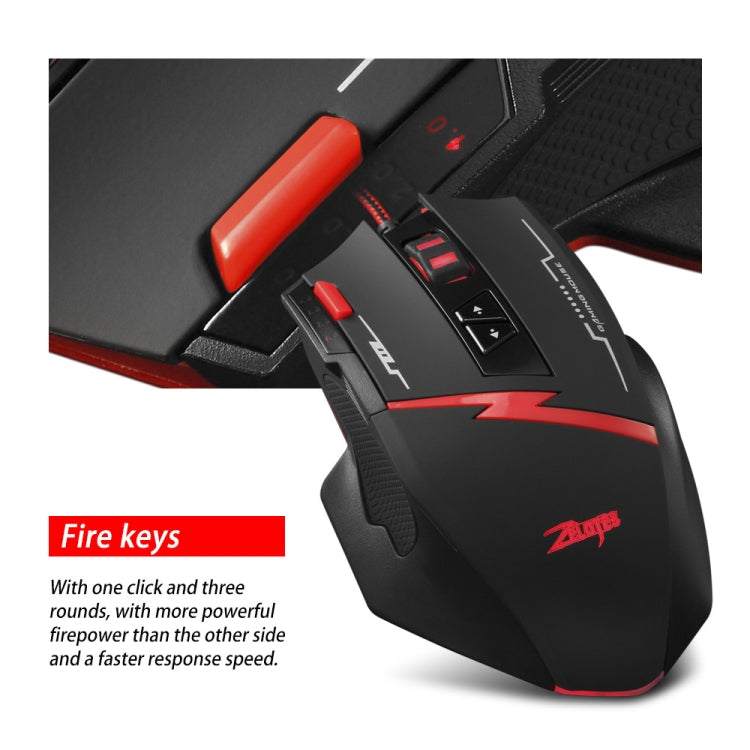 ZELOTES C8 8-buttons Ergonomic Game Programming Custom Wired Mouse, C8