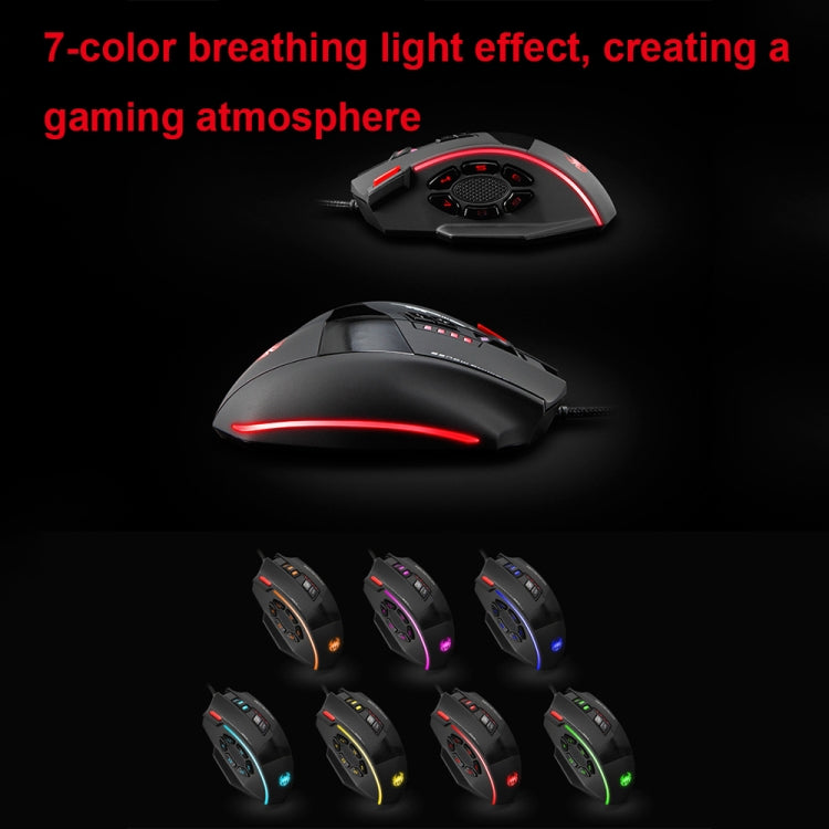 ZELOTES C19 12-Keys Ergonomic Programming Custom Wired Mouse, C19