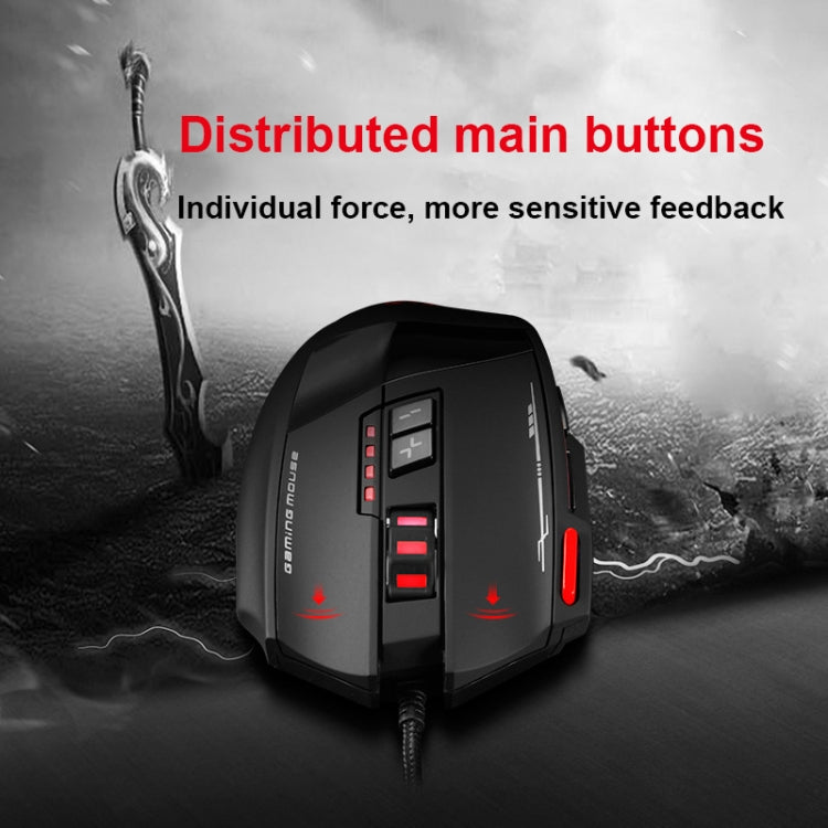ZELOTES C19 12-Keys Ergonomic Programming Custom Wired Mouse, C19