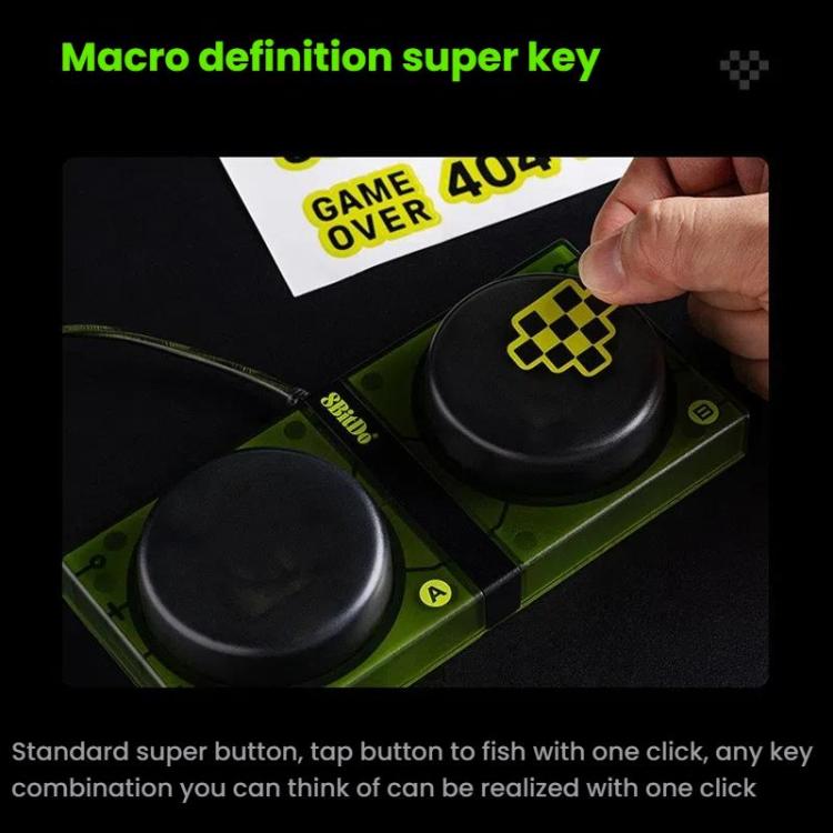 8BitDo Retro87 Mechanical Keyboard Retro RGB Lighting Green Transparent Keyboard With Large Keys, Green Transparent Keyboard