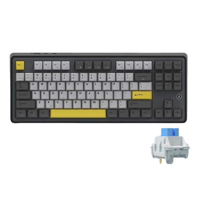 Ajazz AK870 Wireless Bluetooth Tri-mode Mechanical Keyboard RGB DIY Custom Hot Swap Gaming Keyboard, Flying Fish Axis Purple, Flying Fish Axis Black, Gift Axis Purple, Gift Axis Black, Flying Fish Axis Gradient Blue, Flying Fish Axis Gradient Gray