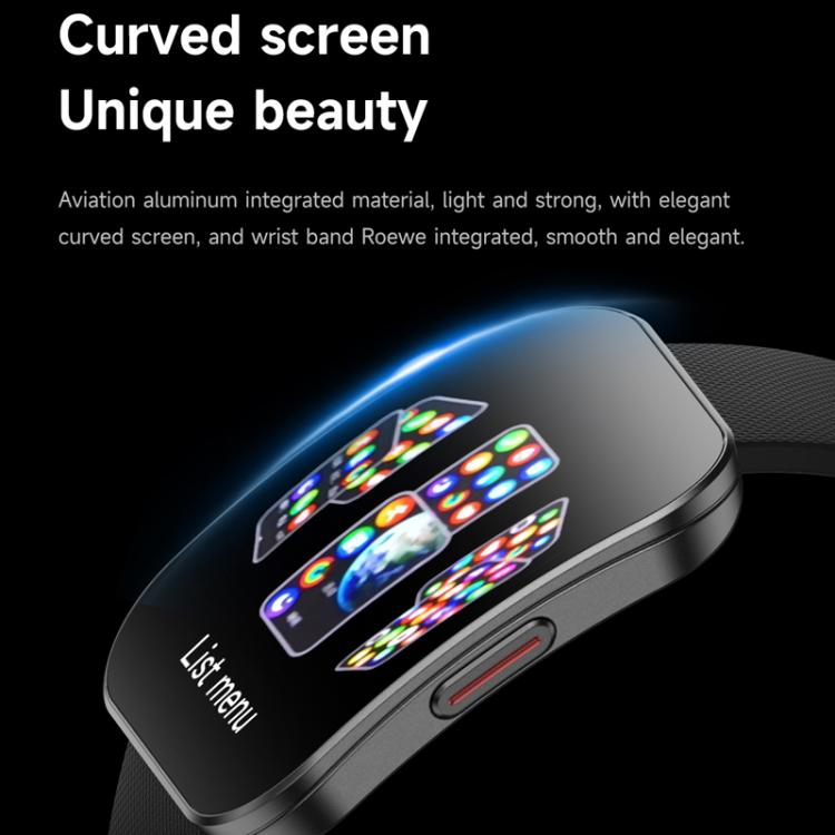 QS08 1.85 Inch Full-Screen Smart Watch with Real-Time Heart Rate/Blood Glucose/Blood Oxygen Monitor, SOS Alert, Sleep Tracking