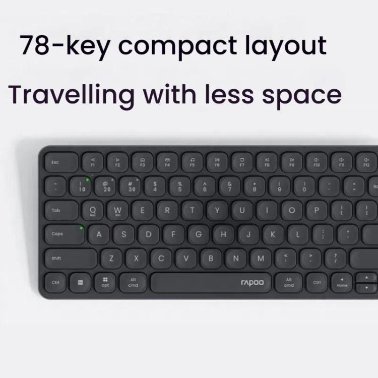Rapoo E9000G Wireless Bluetooth Keyboard Computer Laptop Cell Phone Keyboard