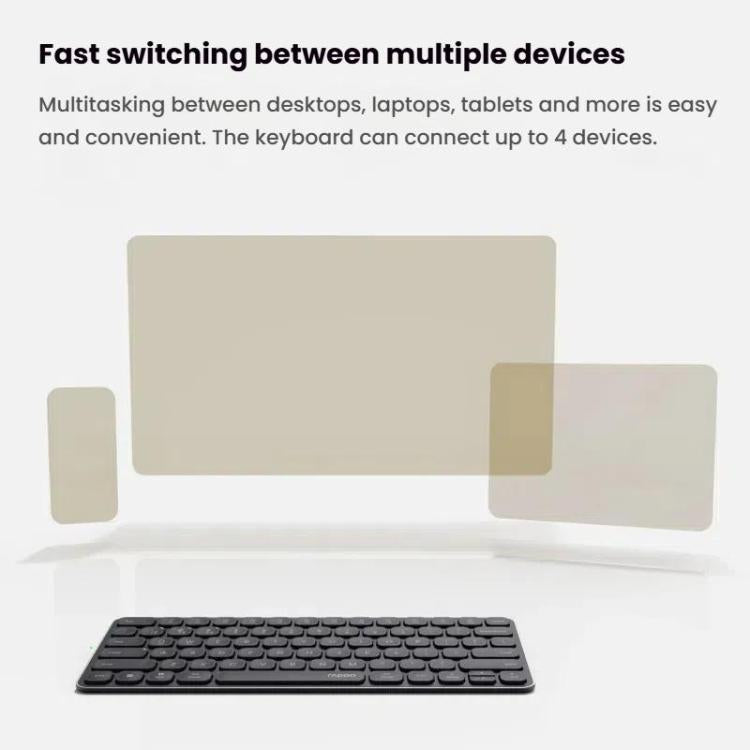Rapoo E9000G Wireless Bluetooth Keyboard Computer Laptop Cell Phone Keyboard
