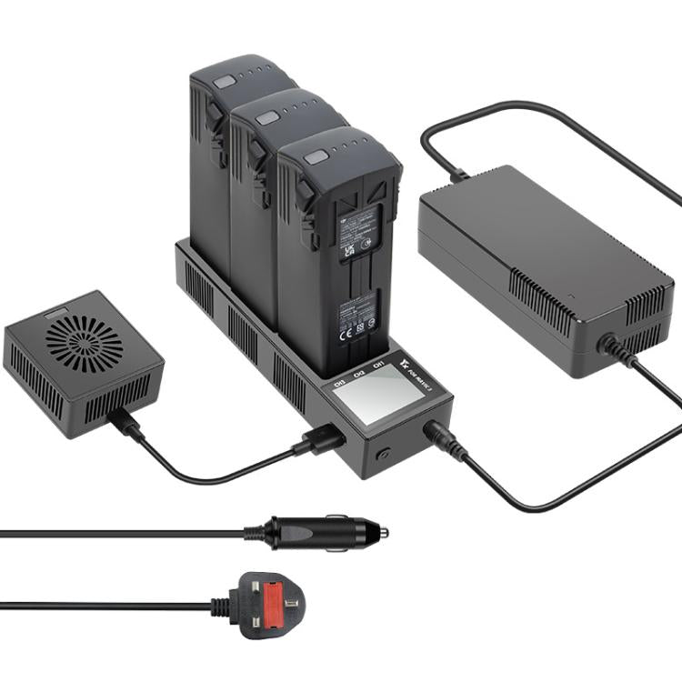For DJI Mavic 3 YX Battery Charger Discharger Hub 3-in-1 Smart Charging Station With Color Screen, US Plug, AU Plug, EU Plug, UK Plug