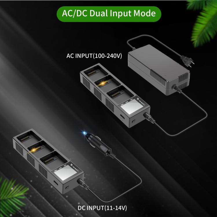 For DJI Mavic 3 YX Battery Charger Discharger Hub 3-in-1 Smart Charging Station With Color Screen, US Plug, AU Plug, EU Plug, UK Plug