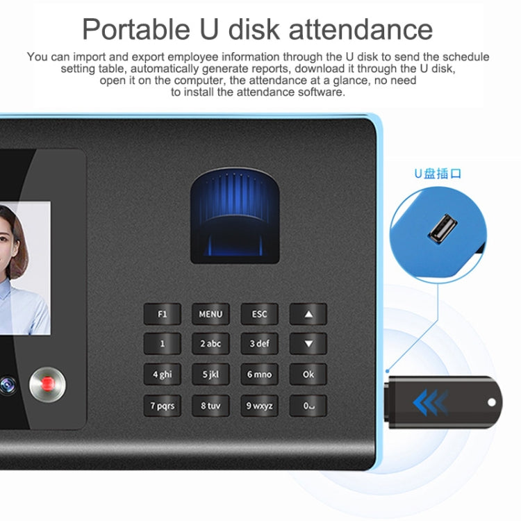 FA01 Face Recognition Fingerprint Time Attendance Machine