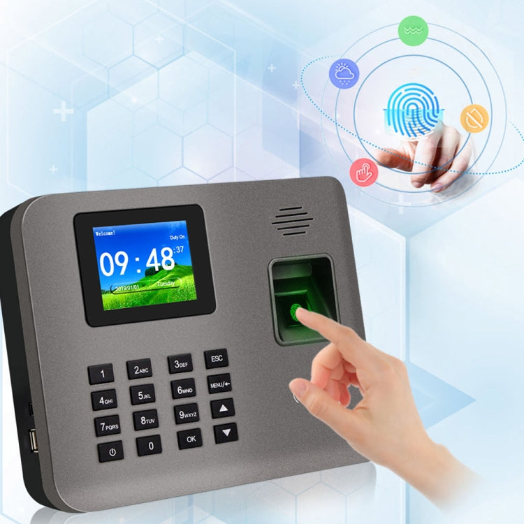 Realand AL321D Fingerprint Time Attendance with 2.4 inch Color Screen & ID Card Function & Battery, AL321D