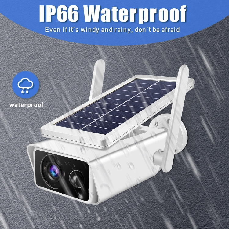 T13-2 1080P HD Solar Powered 2.4GHz WiFi Security Camera without Battery, Support Motion Detection, Night Vision, Two Way Audio, TF Card, T13-2 without Battery