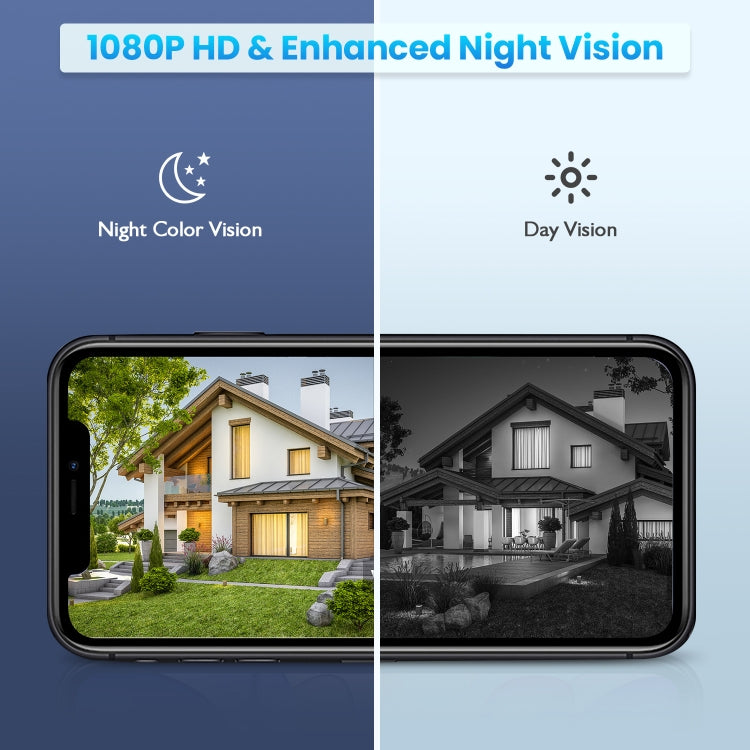 T16 1080P Full HD Solar Powered WiFi Camera, Support PIR Alarm, Night Vision, Two Way Audio, TF Card, WiFi