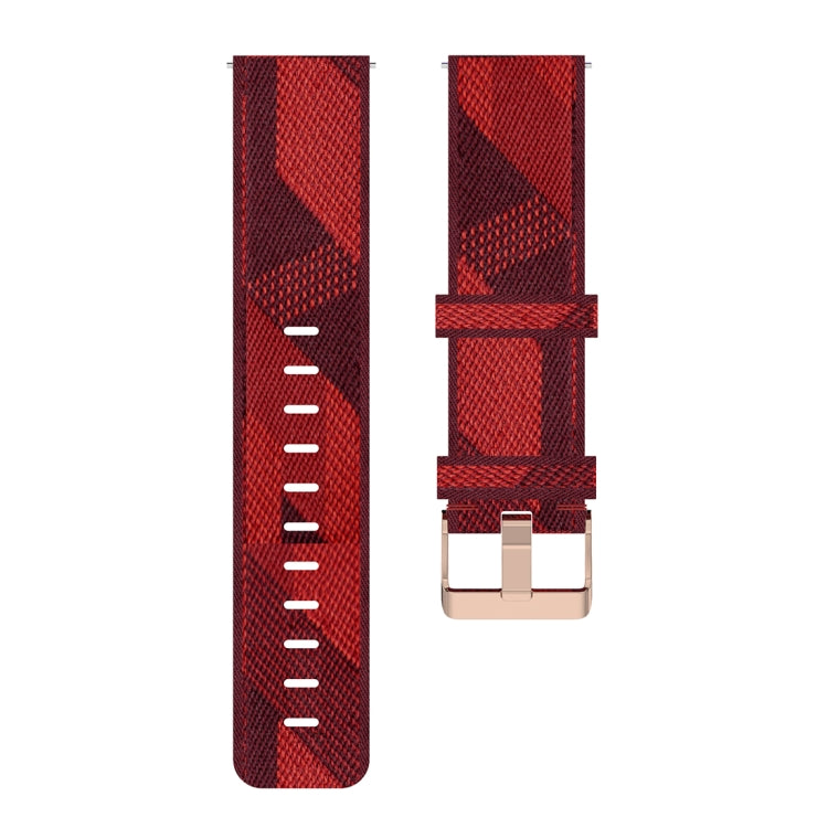 22mm Stripe Weave Nylon Wrist Strap Watch Band for Galaxy Watch 46mm / Gear S3