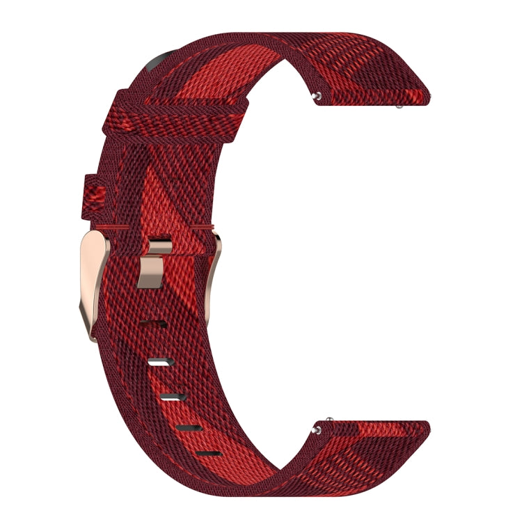 22mm Stripe Weave Nylon Wrist Strap Watch Band for Galaxy Watch 46mm / Gear S3