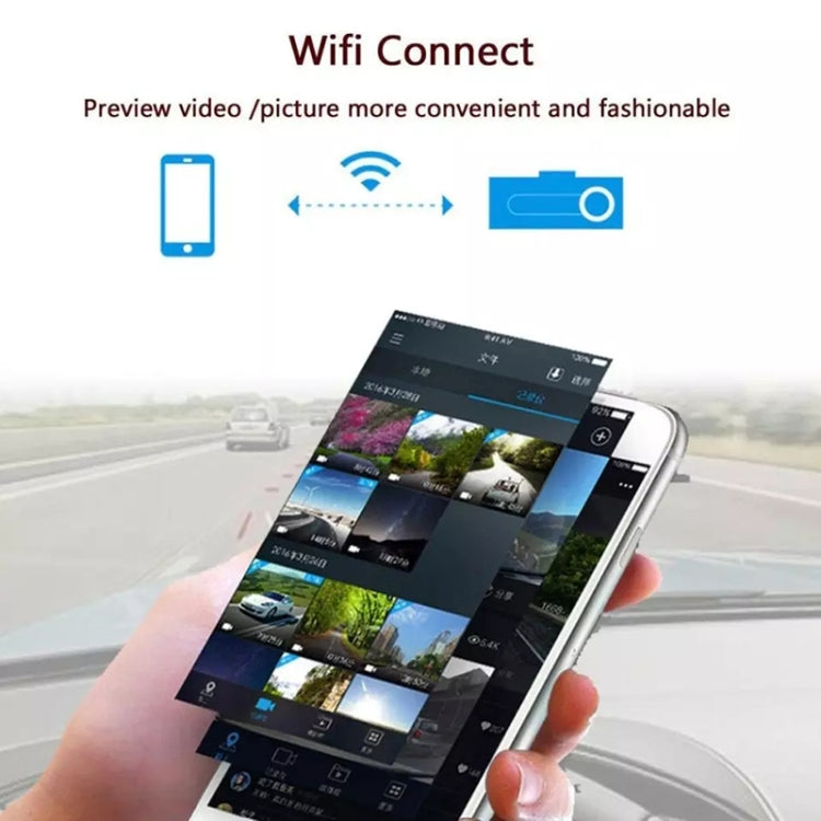 Mini Car Dash Camera WiFi Monitor Full HD Dashcam Video Recorder Camcorder Motion Detection, Support TF Card & Android & IOS, K602