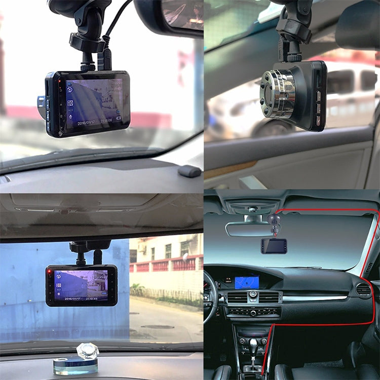 T638 Car DVR USB Hidden Driving Recorder HD Night Vision Reversing Video Monitor, T638