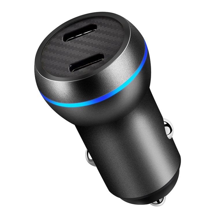 ACC-580 PD 40W Dual Type-C / USB-C Ports Fast Charging Car Charger, ACC-580